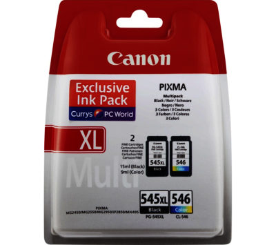 CANON PG-545XL/CL-546 Tri-colour & Black Ink Cartridges - Multipack CANON PG-545XL/CL-546 Tri-colour & Black Ink Cartridges - Multipack